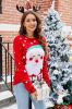 Christmas Santa Claus Red Pullover Knitted Sweater sold by Zapaka