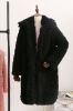Blush Lapel Neck Long Faux Fur Women Coat sold by Zapaka