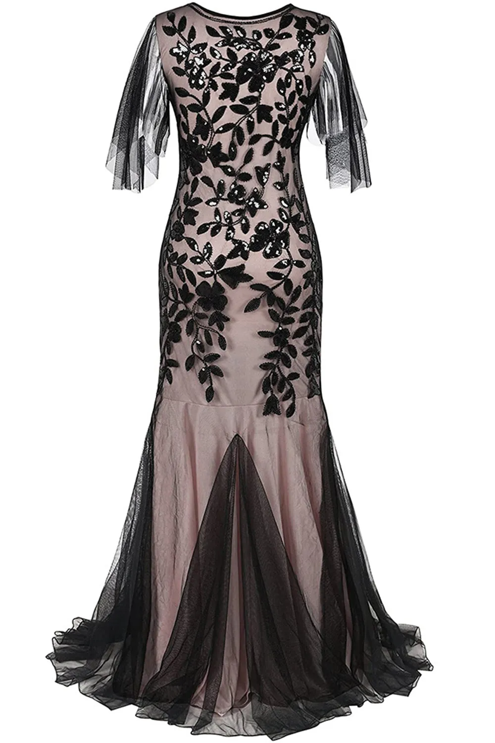 Plus Size Long 1920s Flapper Dress with Sequin sold by Zapaka product image thumbnail 5