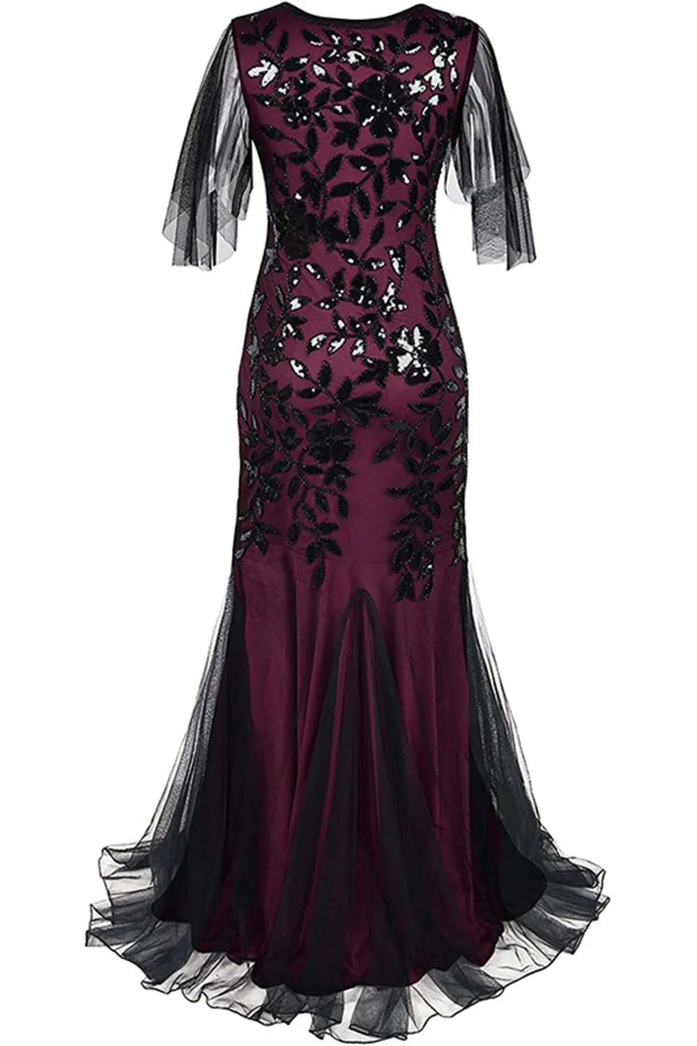 Plus Size Long 1920s Flapper Dress with Sequin sold by Zapaka product image thumbnail 2