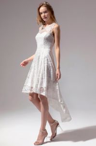 Asymmetrical White Lace sold by Zapaka
