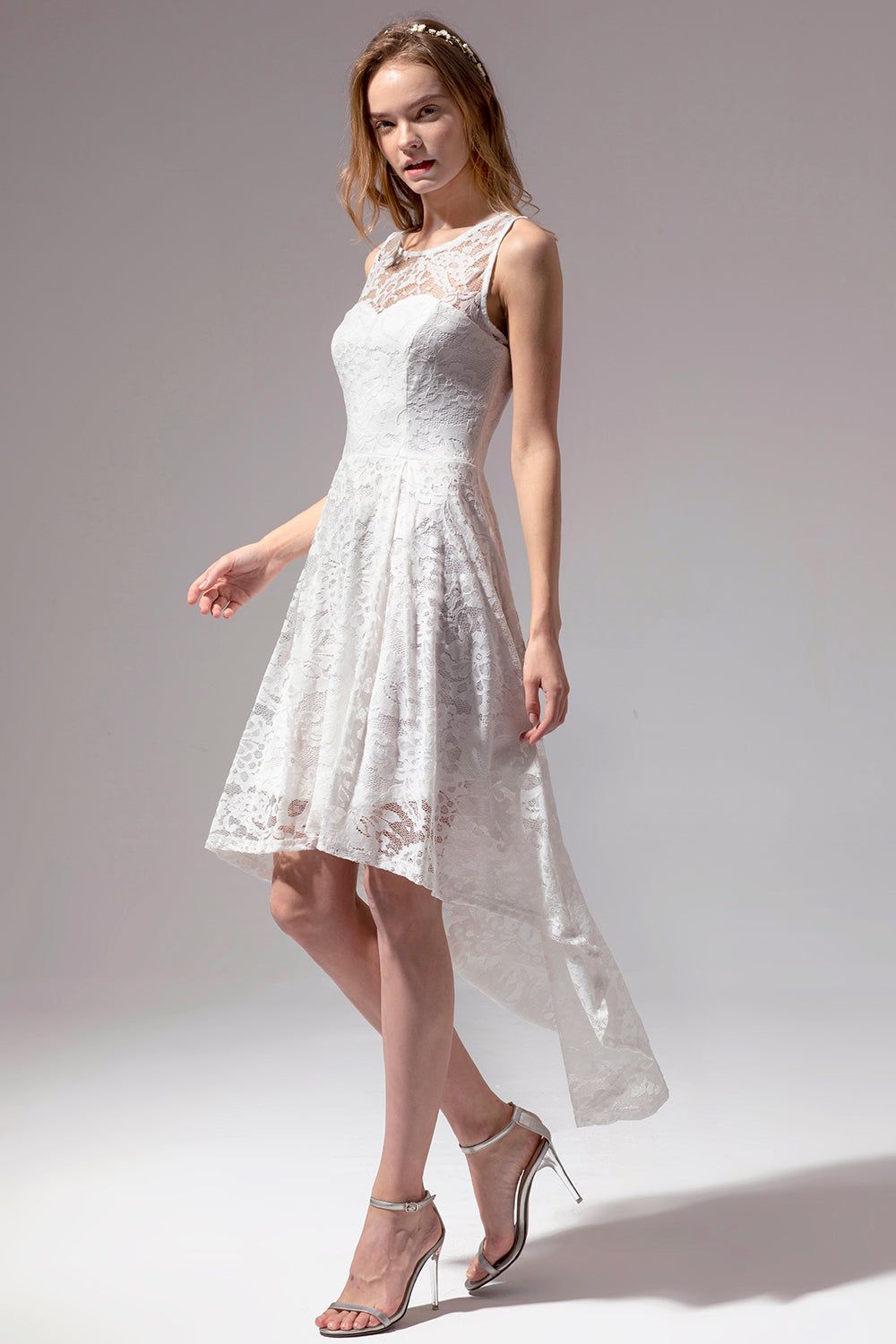 Asymmetrical White Lace sold by Zapaka product image thumbnail 5