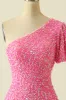 One Shoulder Sequins Homecoming Dress sold by Zapaka