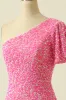 One Shoulder Sequins Homecoming Dress sold by Zapaka