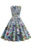 Light Blue Floral Vintage 1950s Dress sold by Zapaka