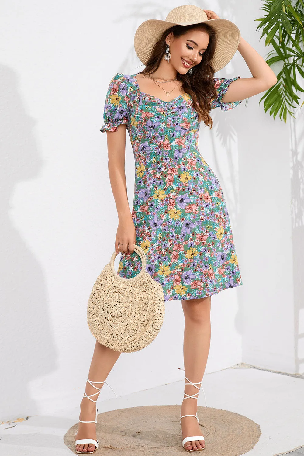 Floral Printed Summer Casual Dress sold by Zapaka product image thumbnail 3