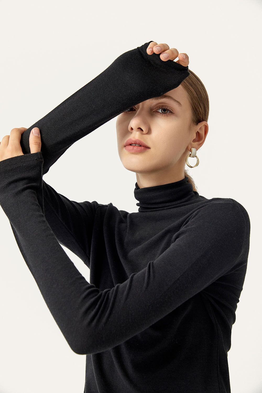 Apricot Turtleneck Sweater sold by Zapaka product image thumbnail 5