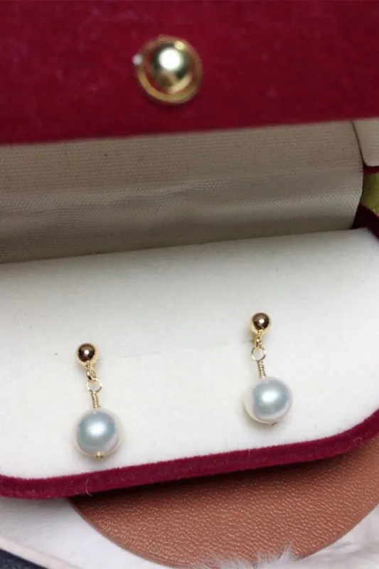 Freshwater Pearl Stud Earrings Vintage sold by Zapaka