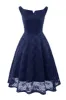Pink A Line Lace Dress with Sleeveless sold by Zapaka
