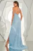 One Shoulder Sequined Mermaid Long Prom Dress sold by Zapaka
