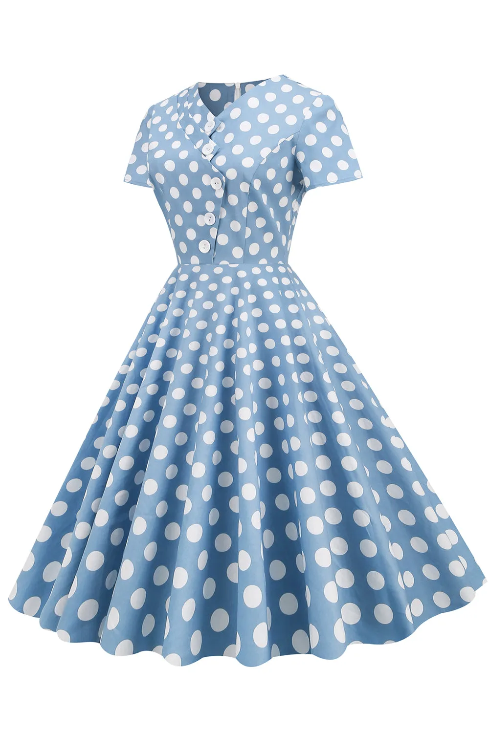 Polka Dots Swing 1950s Dress sold by Zapaka product image thumbnail 3