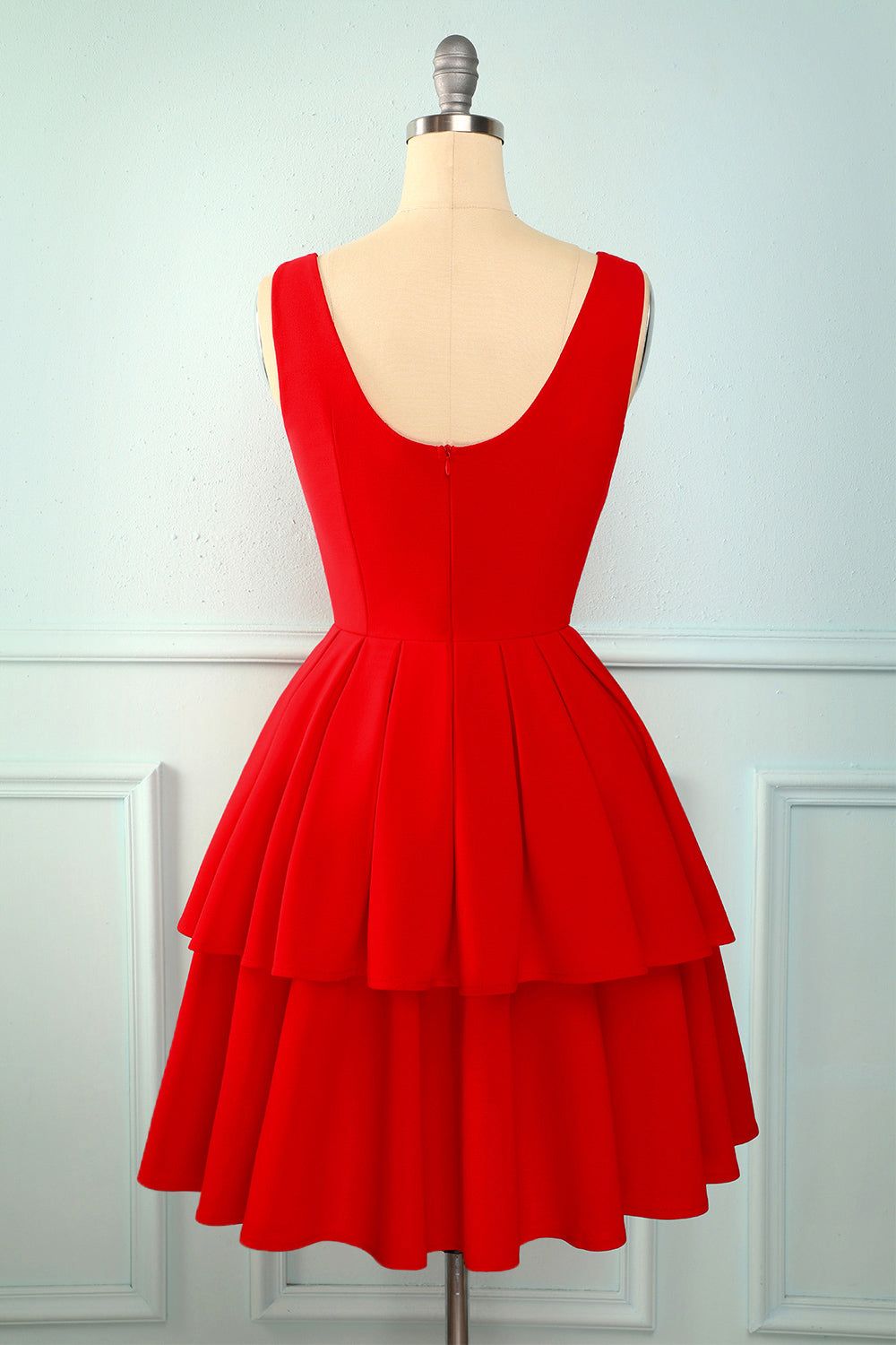 Red Tiered Dress sold by Zapaka product image thumbnail 2