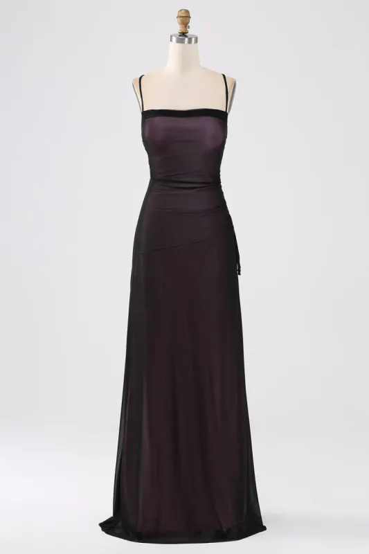 Sheath Spaghetti Straps Bridesmaid Dress With Elasticity sold by Zapaka