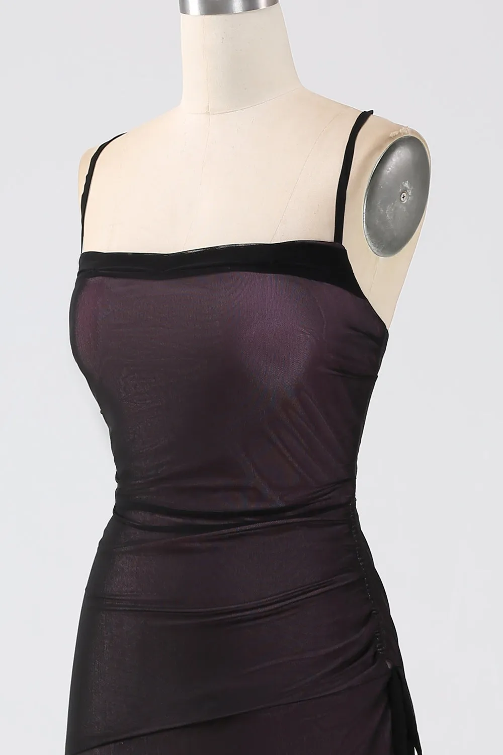 Sheath Spaghetti Straps Bridesmaid Dress With Elasticity sold by Zapaka product image thumbnail 4