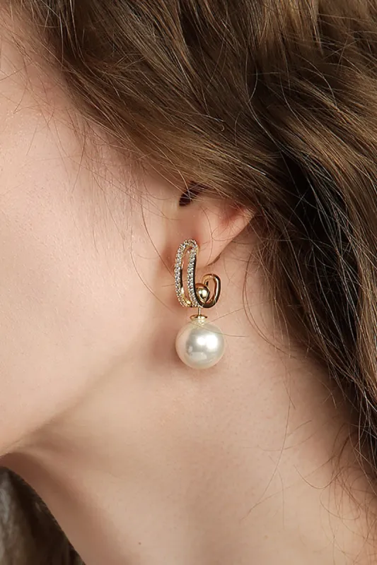 Pearl Elegant Trendy Earrings sold by Zapaka