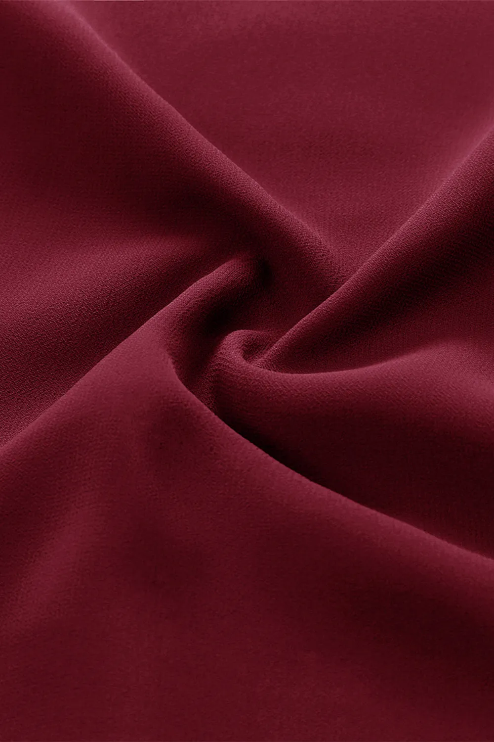 Burgundy Long Sleeves Lace Dress sold by Zapaka product image thumbnail 4