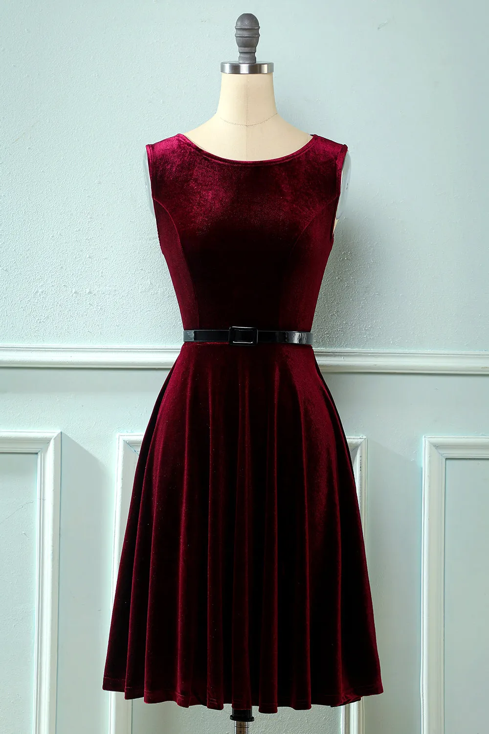 Velvet Vintage 1950s Dress sold by Zapaka product image thumbnail 3