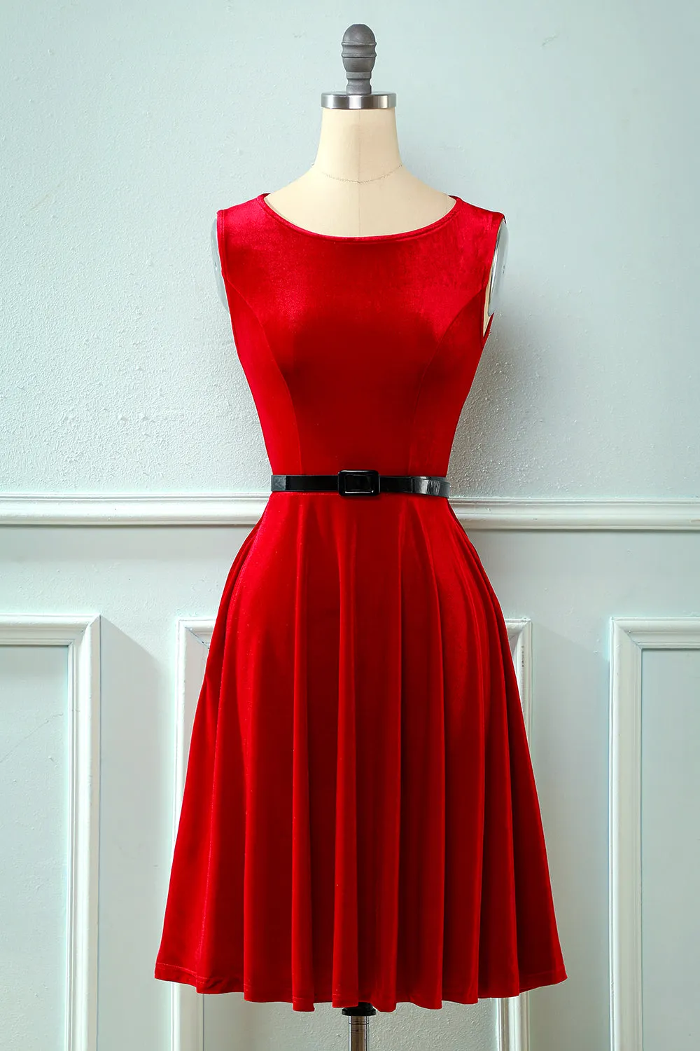 Velvet Vintage 1950s Dress sold by Zapaka product image thumbnail 5