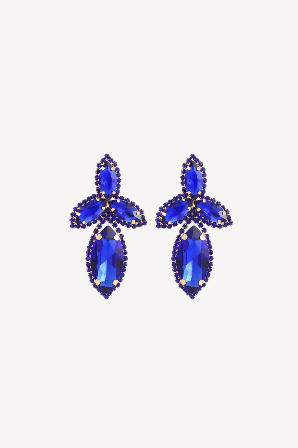 Geometric Clear Rhinestone Sparkling Earrings sold by Zapaka product image thumbnail 2