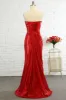 Sheath Sweetheart Red Sequins Prom Dress with Sequins sold by Zapaka