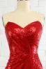 Sheath Sweetheart Red Sequins Prom Dress with Sequins sold by Zapaka