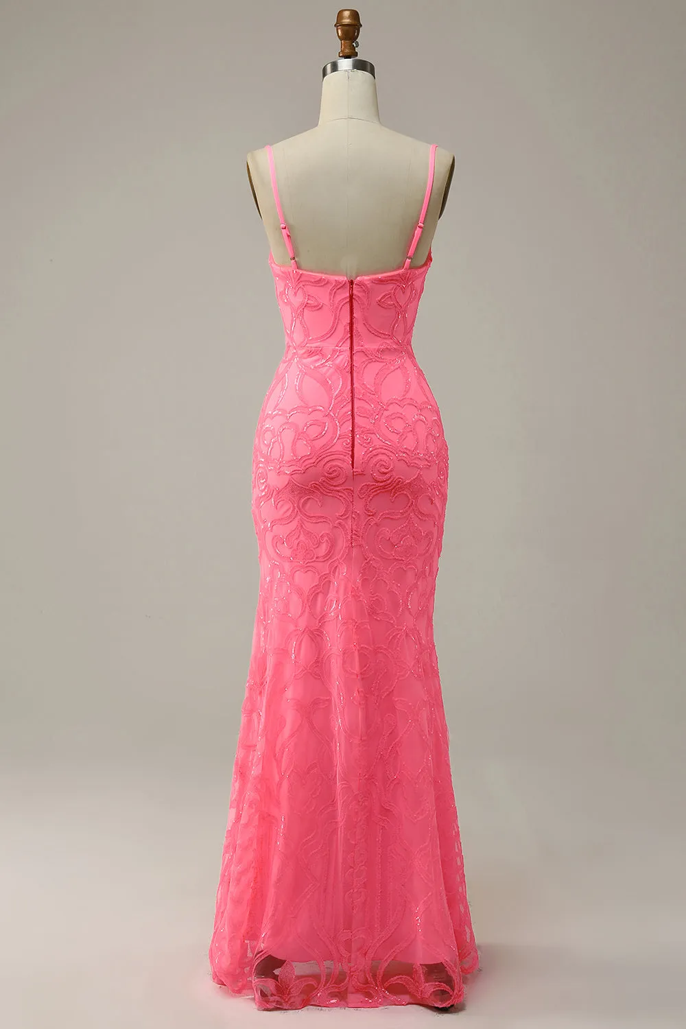 Blush Sheath Glitter Prom Dress with Sequins sold by Zapaka product image thumbnail 2