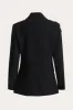 Sparkly Black Beaded Notched Lapel Women Prom Blazer sold by Zapaka