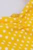 Yellow Polka Dots Sleeveless Spaghetti Straps Vintage Dress sold by Zapaka
