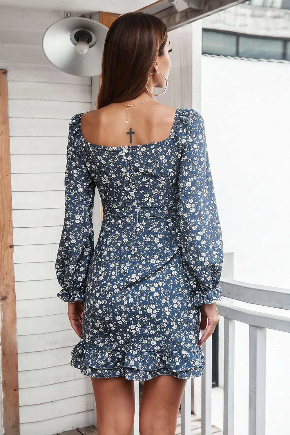 Long Sleeves Print Bodycon Dress sold by Zapaka product image thumbnail 2