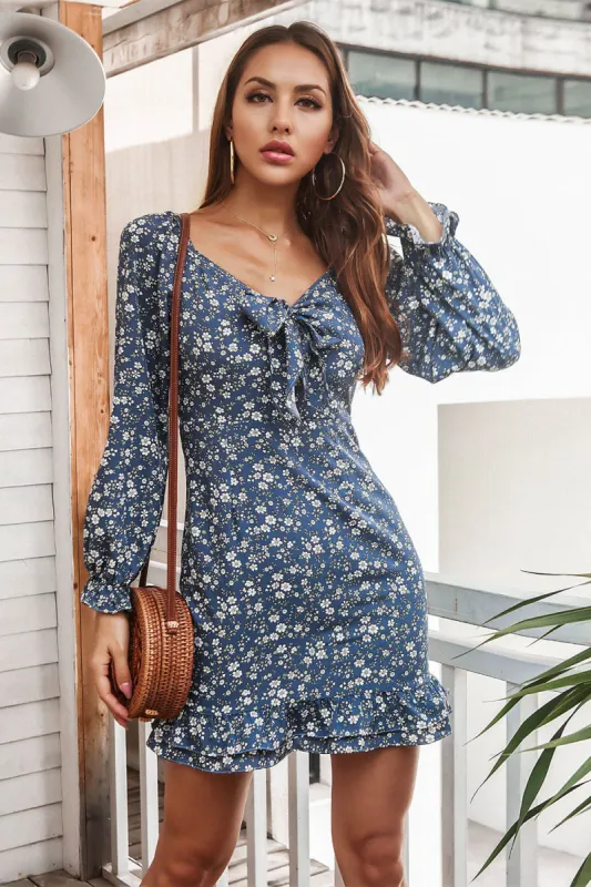 Long Sleeves Print Bodycon Dress sold by Zapaka