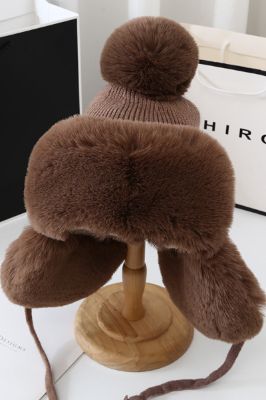 Coffee Knitted Warm Hat sold by Zapaka