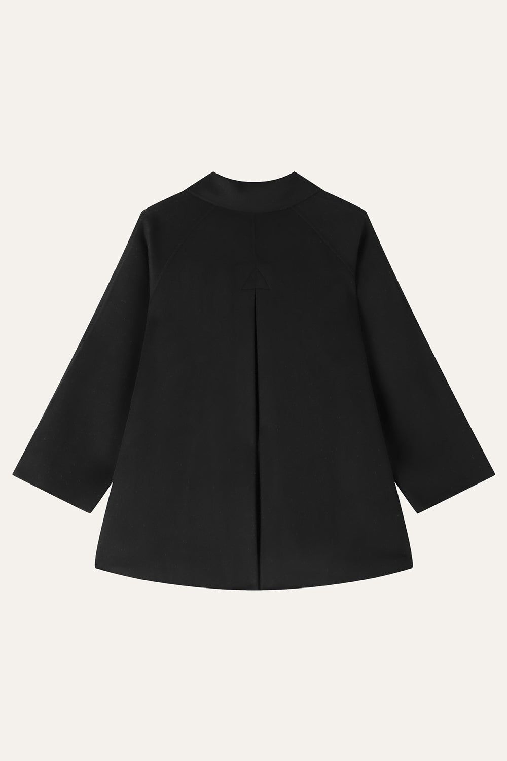 Black Double Breasted Lapel Neck Coat sold by Zapaka product image thumbnail 2