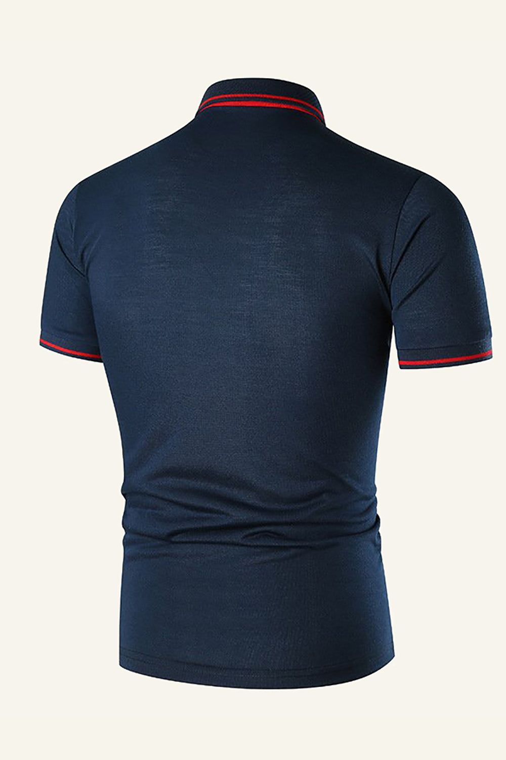 Classic Navy Regular Fit Collared Short Sleeves Men's Polo Shirt sold by Zapaka product image thumbnail 2