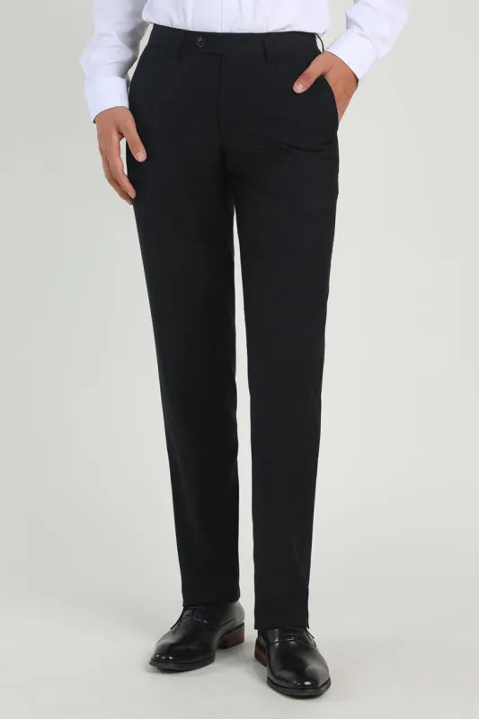 Black Straight Leg Suit Pants for Wedding sold by Zapaka