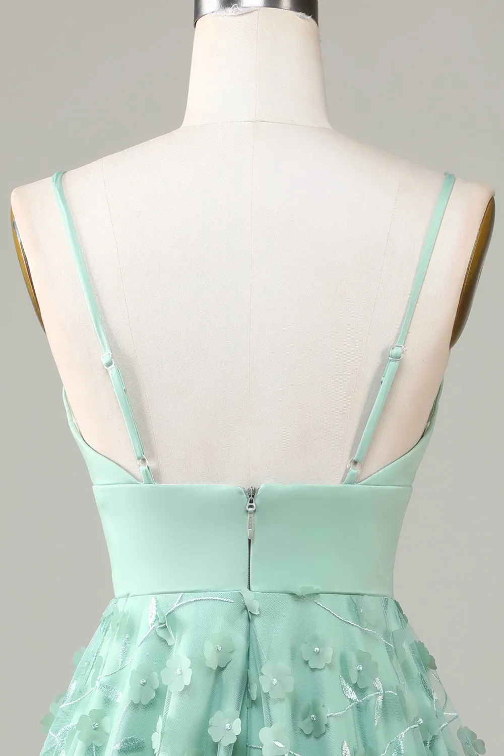 A-Line Spaghetti Straps Short Bridesmaid Dress with Appliques sold by Zapaka product image thumbnail 5