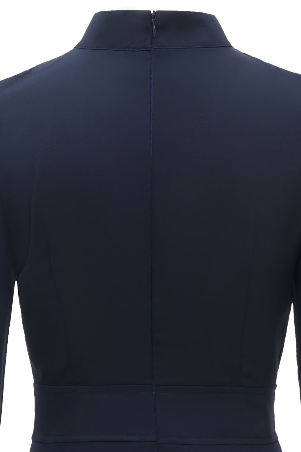 Navy Long Sleeves Casual Dress sold by Zapaka product image thumbnail 5