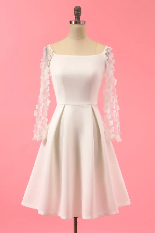 White Lace Party Dress sold by Zapaka