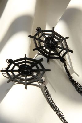 Halloween Spider Web Earrings sold by Zapaka