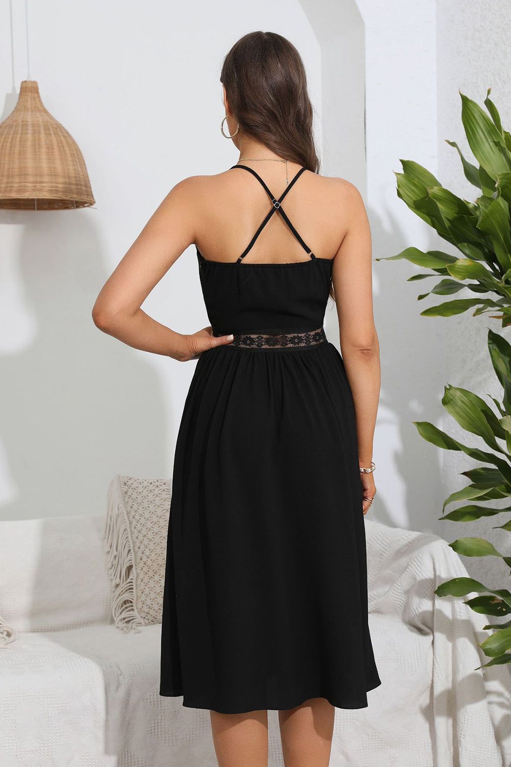 Spaghetti Straps Summer Little Black Dress sold by Zapaka product image thumbnail 5