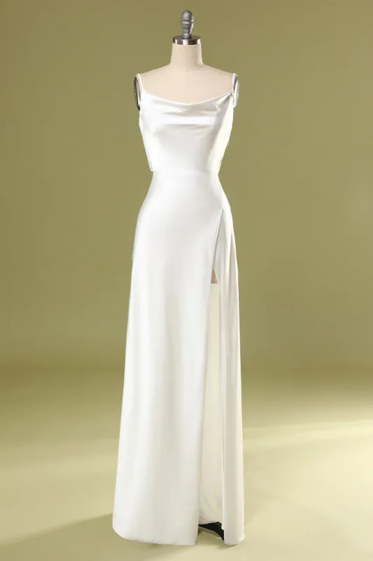 Mermaid White Long Prom Dress sold by Zapaka