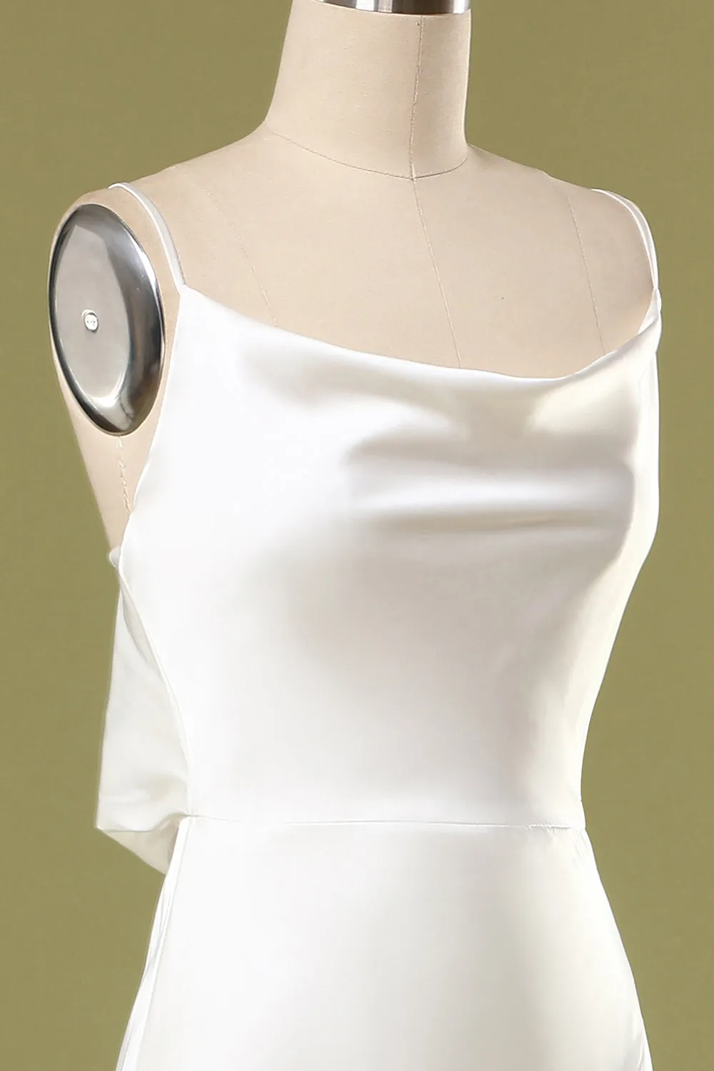 Mermaid White Long Prom Dress sold by Zapaka product image thumbnail 4