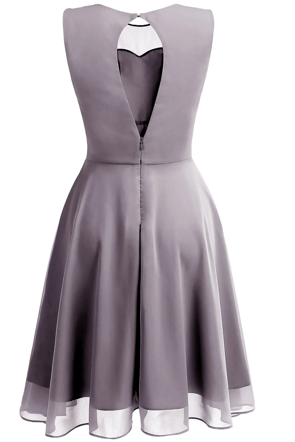 Burgundy Vintage Dress with Keyhole sold by Zapaka product image thumbnail 5