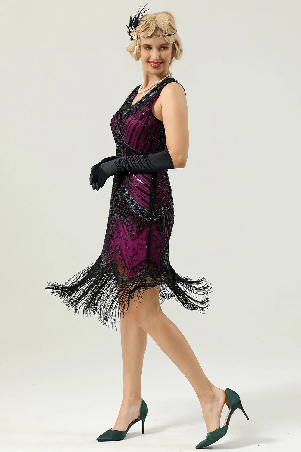 1920s Sleeveless Gatsby Dress sold by Zapaka product image thumbnail 3