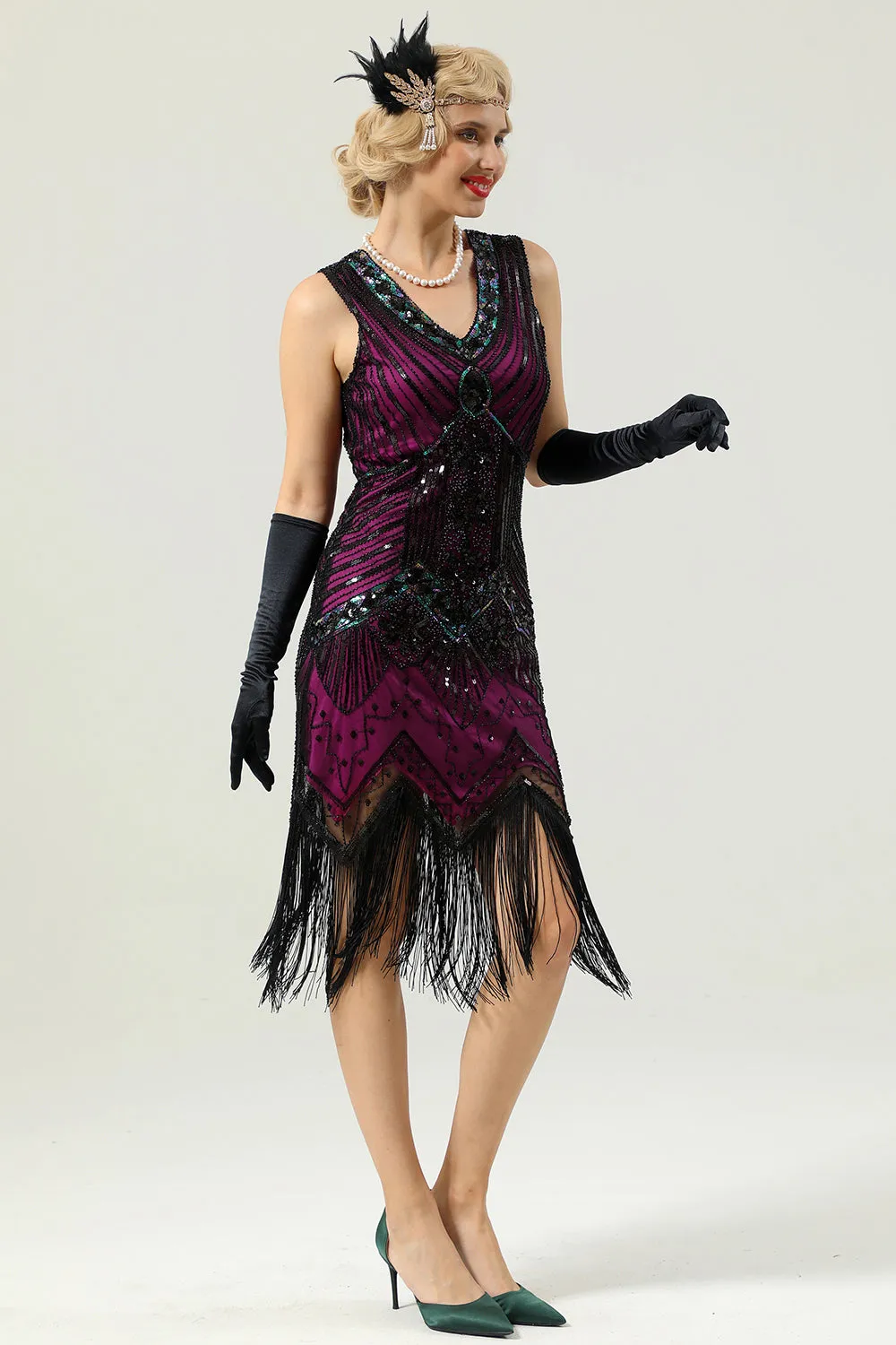 1920s Sleeveless Gatsby Dress sold by Zapaka product image thumbnail 5