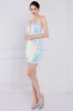 Dazzle light White Mini Bodycon Sequined Cocktail Dress sold by Zapaka