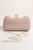Glitter Blush Beaded Party Clutch sold by Zapaka