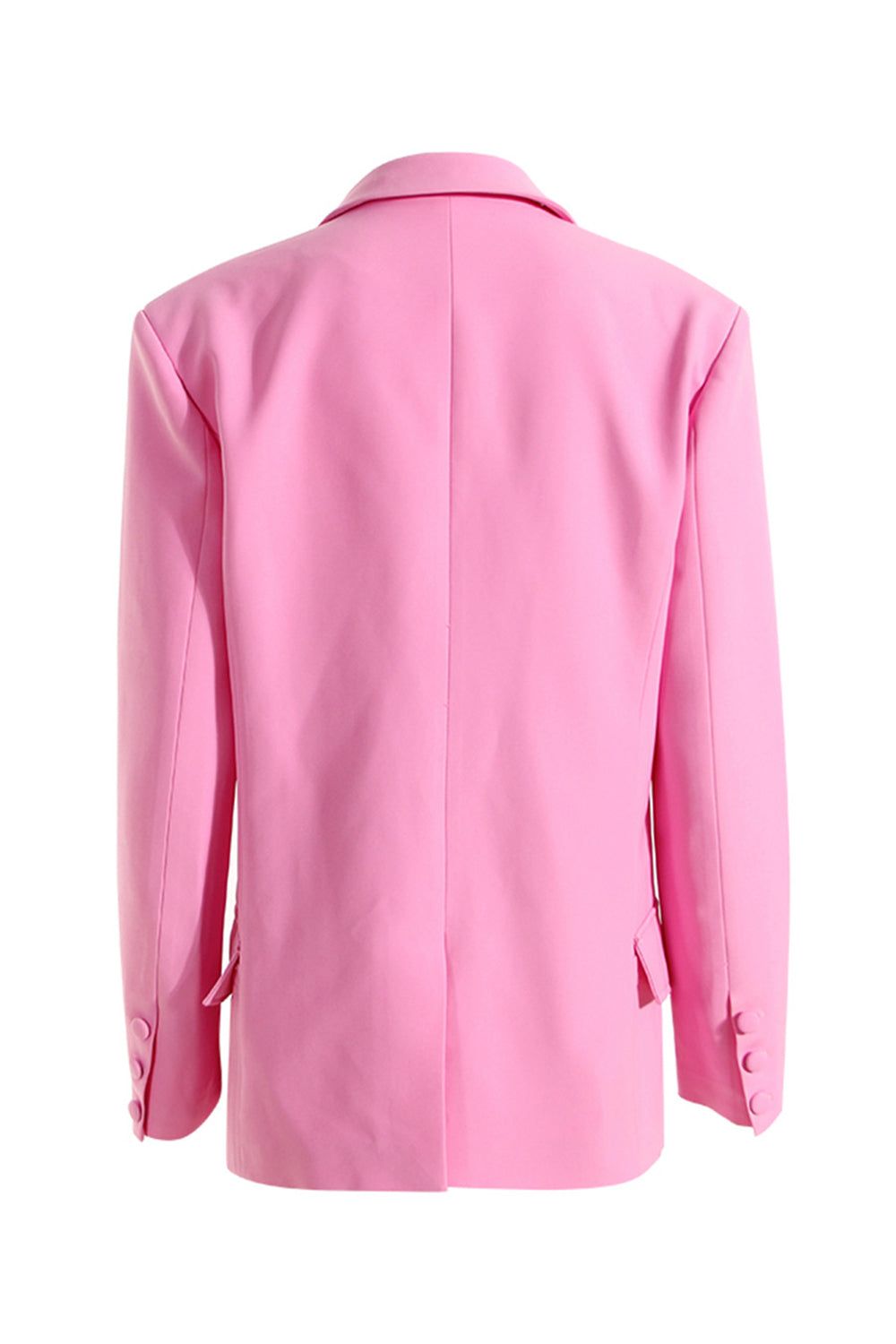 Pink Notched Lapel Women Party Blazer with Pearl Belt sold by Zapaka product image thumbnail 3