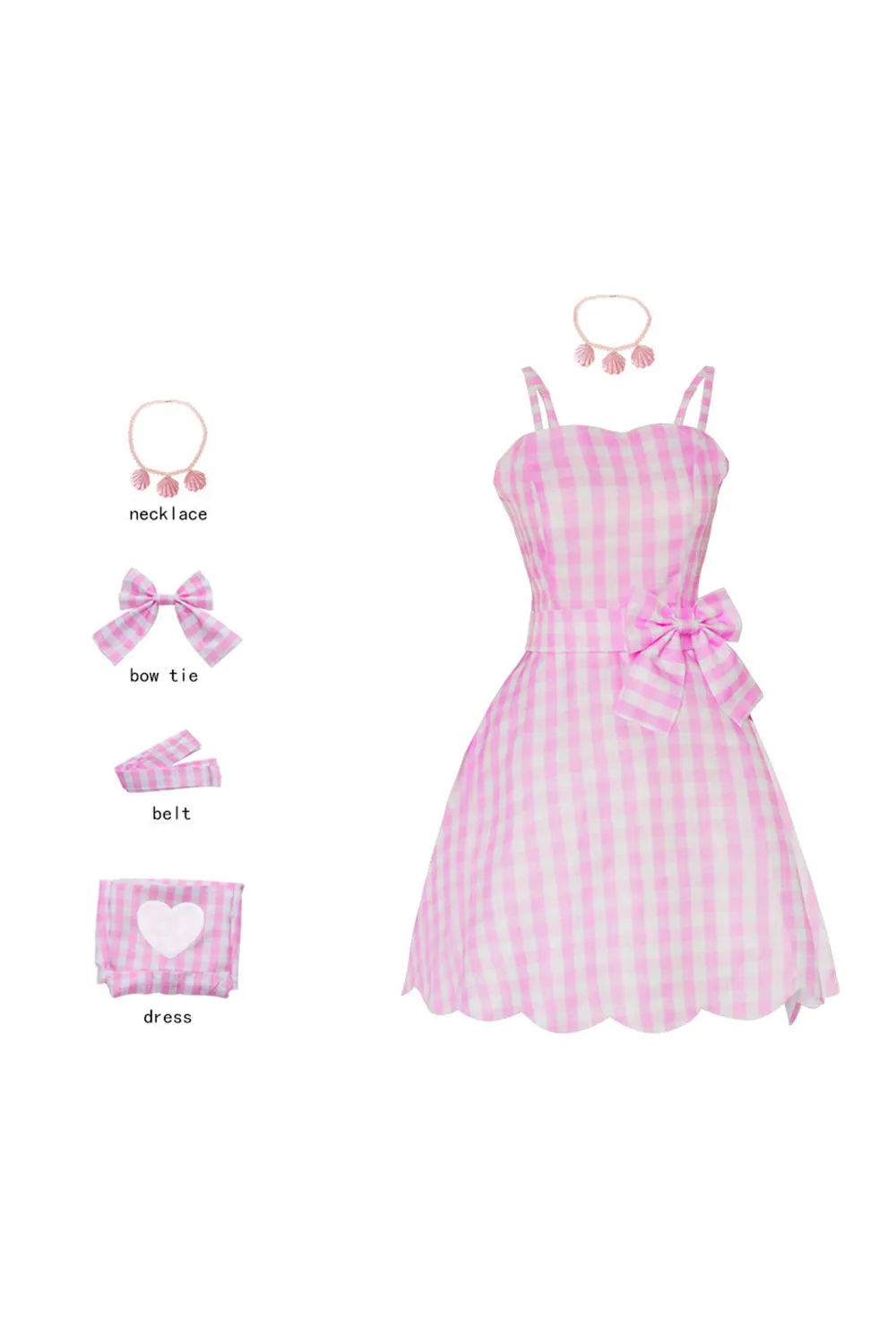 Pink Plaid Vintage 1950s Dress sold by Zapaka product image thumbnail 2