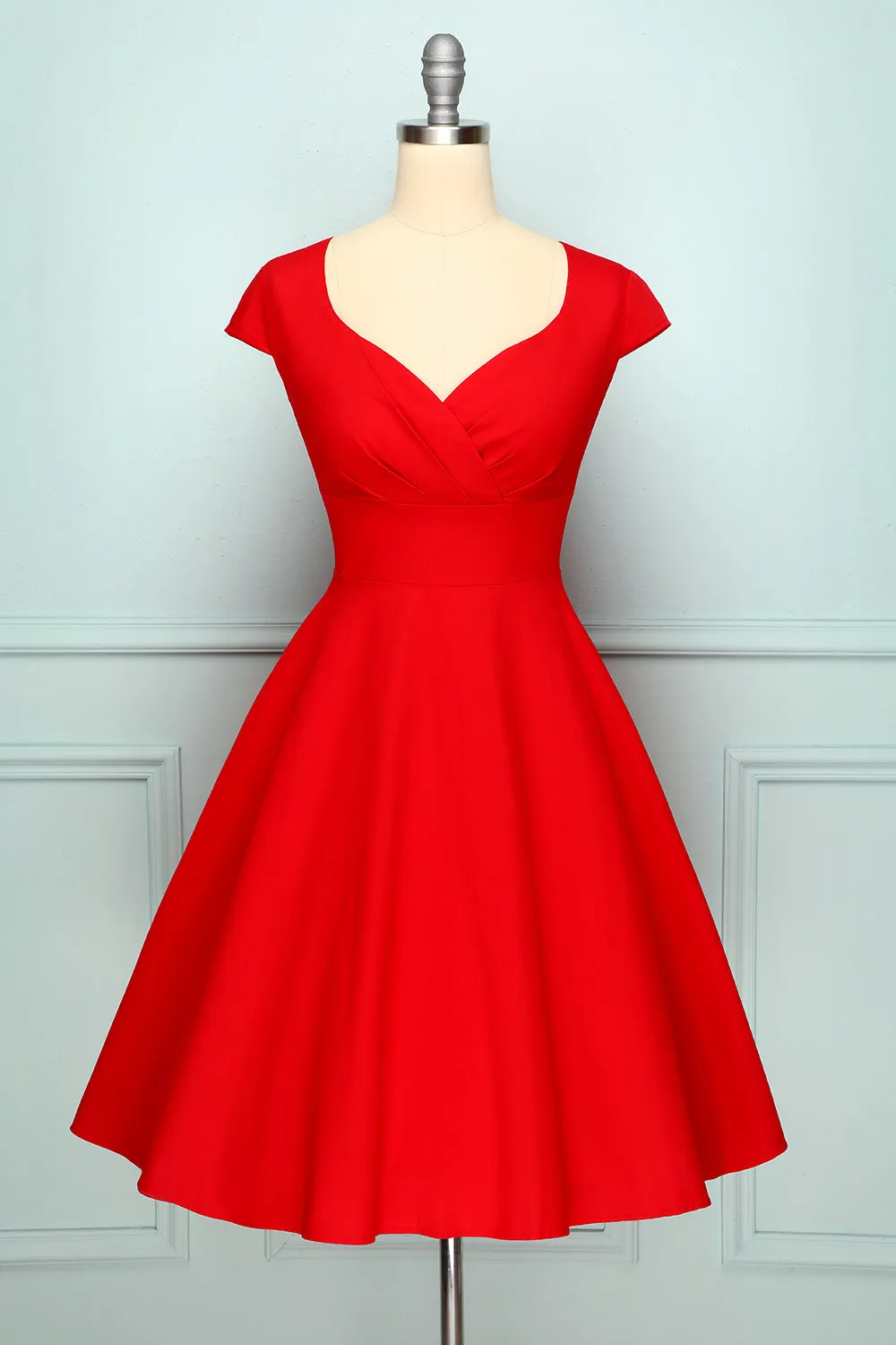 Red V Neck Swing sold by Zapaka product image thumbnail 3