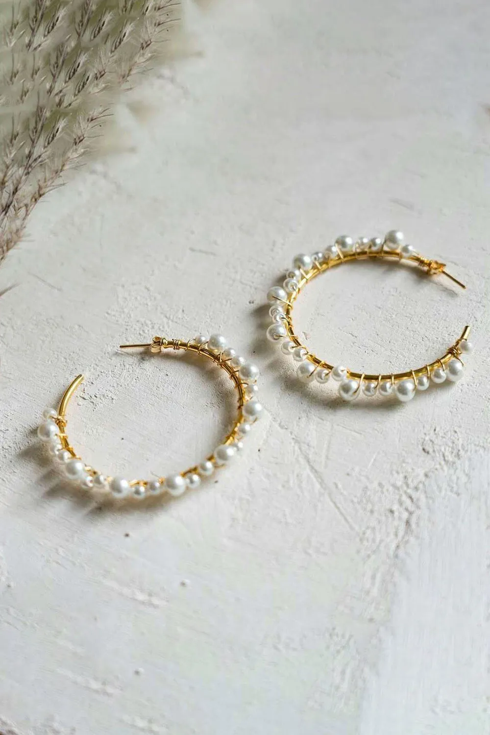 White Pearl Earrings sold by Zapaka